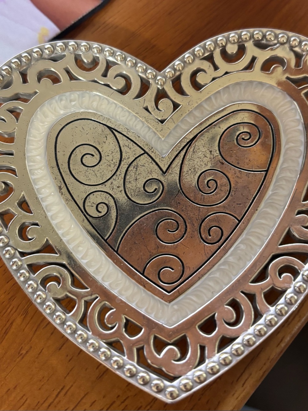 Brighton Lacie Daisy heart tray